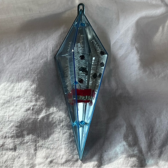 MCM Vintage Jewel Brite Ornaments Reflective Geometric Diorama Trees Pastels x5 - Picture 10 of 17